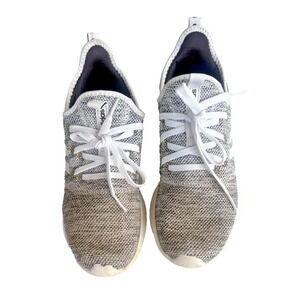 Adidas Cloudfoam Pure Womens Size 8.5 Gray White Athletic Running Shoes Sneakers